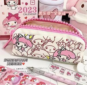 Mädchen Kawaii Pachaco Melody Bleistiftbeutel Mädchen Cartoon Print Zubehör Taschen großes Fassungsvermögen