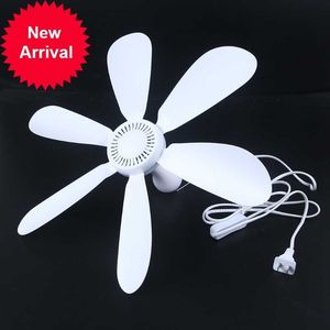 New AC 220V 20W 6 Leaves One Speed 16.5" Ceiling Fan mini Fan Dormitory Hanging fan with 1.8m Power Cable On Off Switch