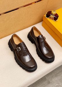 New oxfords vestido casual mass sapatos fivela de fivela de lazer formal Sapato de negócios de couro real tamanho 6-12