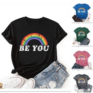 デザイナーTシャツTシャツLGBTQレディースデザイナー衣料品女性ラグジュアリーブランドTシャツTシャツ夏の丸い首短袖アウトドアファッショントップティーカジュアルTシャツサイズXL