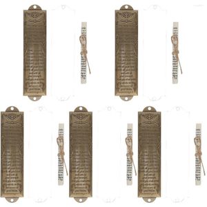 Gardin 5 sätter religiös helig rullning judiska symboler mezuzah legering hantverk män present dekorativ judica vintage klassisk katolik