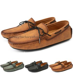 Modische Herren-Freizeitschuhe, bequem, atmungsaktiv, für den täglichen Gebrauch, Leder, Scrub Hundred, Freizeit, Schwarz, Slip-on-Mann, faule Überschuhe, Turnschuhe, Jogging-Walking-Schuh B055