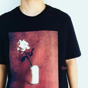 Mens T Shirts Womens Tshirts Flower Arrangement Rose White Cans Oil Painting Retro Short Sleeve T-shirt