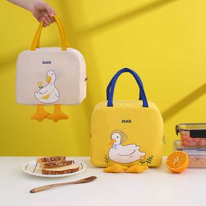 Pacote de mochila portátil Bento Cartoon Animal Food Hot Food Feminino Lunhana Infantil Suprimentos de Piquenique Isoller Bag P230524