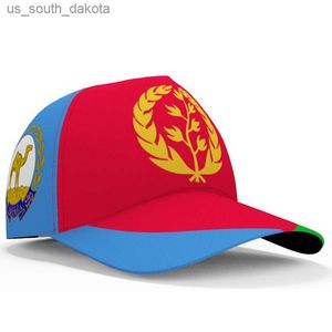 Ballkappen Eritrea Baseballkappen Kostenlose 3D-Namensteammütze nach Maß Eri Land Eritreer Reisen Afrika Nation Ertra Löwenflagge Kopfbedeckung L230523