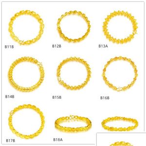 Chain X Shape Swan Round Yellow Gold Bracelets 6 Pieces Mixed Style Brand New High Grade Fashion Womens 24K Bracelet Drop Delivery Je Dha9E