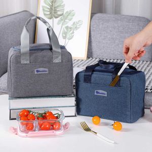 Backpacking Packs 1 Vattentät stor lunch tjock varm färsk mat bärbar isolerad kylväska förvaringslåda handväska p230524