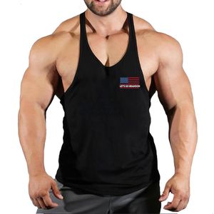 Mens Tank Tops Brand gyms clothing Men Bodybuilding and Fitness Stringer Top Vest sportswear Undershirt muscle workout Singlets 230524