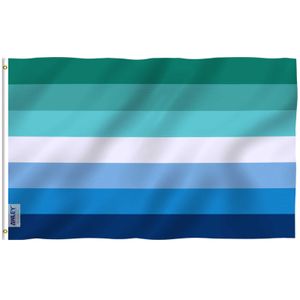 Banner Flags Anley 3x5 Foot MLM Vincian Pride Flag - Men Loving Men Gay LGBT Flags G230524