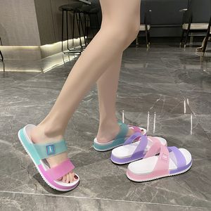 Thick Sole Slippers Summer Sandals New Style Simple and Versatile External Wear Thick Sole Slippers Anti slip Slippers HA3852-05