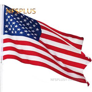 Banner Flagi 3x5 stóp USA Flaga US 90x150CM Flaga krajowa Stanów Zjednoczonych Poliester wydrukowała Star-Spangled Banner Flags and Banners G230524