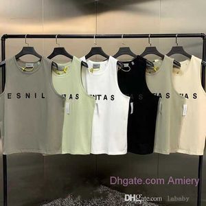 Erkek tasarımcı yelek tişört moda saf pamuk yüksek kaliteli üstler kolsuz erkekler tişörtler fitness spor yaz gevşek tank üst tees tshirts poli gömlek