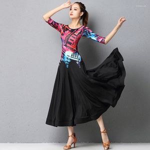 Stage Wear Ballroom Dance Competition Dress For Women Practice Performance Costume Designer Abiti Dancer Outfit DL7267