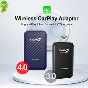 Nowy CarlinKit 4.0 bezprzewodowy adapter samochodowy Android 3.0 bezprzewodowy 2 w 1 uniwersalny dla Apple + Android CarPlay Ai Box USB Dongle dla Audi VW Benz Kia Honda Toyota Ford