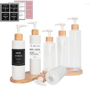 Lagringsflaskor 200 ml /300 ml badrum bärbar tvåldispensers lotion schampo duschgel hållare dispenser tomt bad pump flaskan hem