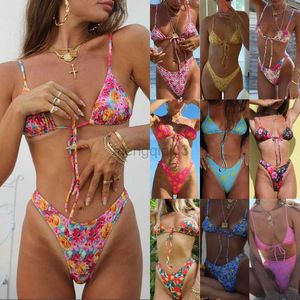 Bikini da bagno da donna 2023 nuovo costume da bagno bikini da donna con triangolo diviso in marea Y23