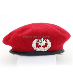 Berets zimowy wełna beret kapelusz mężczyzna impreza cosplay cosplay cosplay capa cap fabryka cena cena ekspercka jakość najnowsza styl ori dhgarden dh6dy