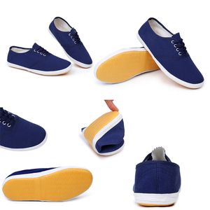 Canvas Shoes Platform Men Women White Blue Casual Sneakers Laced Up Trainers Casual Fashion