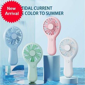 New Handheld Small Fan Cooler Portable Small Usb Charging Fan Mini Silent Charging Desk Dormitory Office Student Gifts Long Enduranc