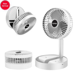 Novo ventilador de mesa portátil silencioso 3 velocidades vento 2000mAh alimentado por bateria alimentado por USB mesa dobrável ventilador de mesa para casa quarto ao ar livre