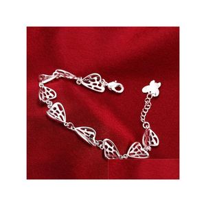 Urok bransolety najlepsze sprzedaż ekscentryczne 925 Sier 8 -calowe GSSB363 Women Sterling Splated Biżuter Bransoletka Dhrsh