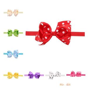 Fasce per bambini Fascia per capelli a pois per bambini Copricapo per bambini Gstg088 Mix Order Fashion Head Band Drop Delivery Jewelry Hairjewelry Dhf2L