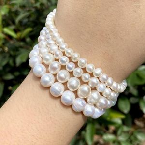 Beads White Natural Freshwater Pearl Near Round Loose Pearls For Jewelry Making Diy Bracelet Necklace Earring Accessories