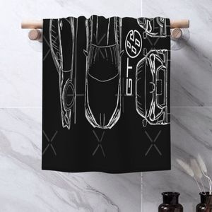 The Gt86 Blueprint Towels Face Towel Towel Set Kitchen Towel Bathrobe Woman Bathroom Accessories Sets