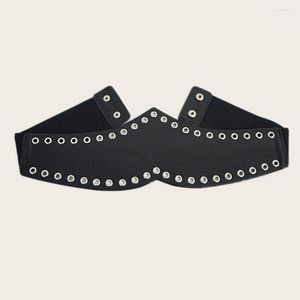 Bälten Kvinnor midja täcker lyxdesignerkläder svart vintage midjeband kvinnors läderbälte europeiska och amerikanska SCM0116