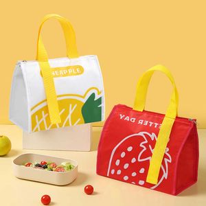 Backpacking Packs Portable Hot Lunch Cartoon Bento Storage Handbag Oxford Tygisolerad Cooler Food Container Travel Picnic Work Bag P230524