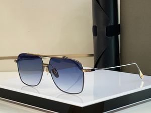 Złote czarne okulary przeciwsłoneczne Blue Gradient Men Letni projektant okulary przeciwsłoneczne Sunnies gafas de sol sonnenbrille shades uv400 okulary z pudełkiem