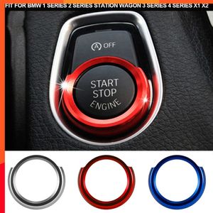 New for Bmw 1 2 3 4 Series X1 F48 F20 F21 F30 F32 F33 F34 F36 F45 F46 Car Engine Start Button Stickers Ignition Key Ring Trim Cover
