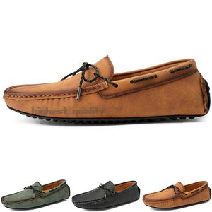 Modische Herren-Freizeitschuhe, bequem, atmungsaktiv, für den täglichen Gebrauch, Leder, Scrub Hundred, Freizeit, Schwarz, Slip-on-Mann, faule Überschuhe, Turnschuhe, Jogging-Walking-Schuh A115