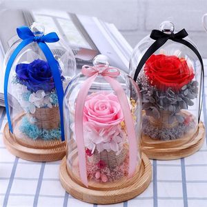 Party Favor Conserved Rose Glass Cover Eternal Valentine's Day Gift Diy för flickvänner fru1