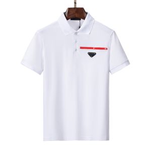 Designer polo mass polos de alta qualidade masculino tsshirt listrado lapela de manga curta clássica camisa casual masculina pólo pólo