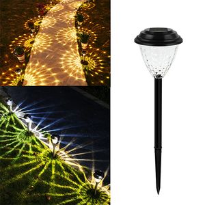 Solar Pathway Lights Garden Lights Lawn Lamp Warm White LED Solar Lights Outdoor for Walkway Yard Backyard Landscape Decorative glass stake camping flowerbed
