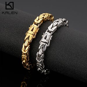 Chokers 8mm Stainless Steel King Chain Bracelet Mens jewellery Handmade Casting Bracelets