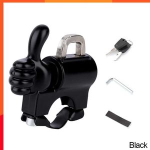 New Creative Anti-theft Helmet Lock Handlebar Mount Motorcycle Electric Motorbike Universal Security Metal Lock with Keys Set