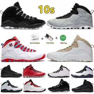 10 10-talets mens basketskor Cement Gray Orlando Black White Chicago över Broadway Huarache Light Westbrook Men Trainers Sports Sneakers Sneaker 40-47