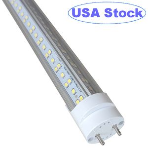 T8-LED-Röhrenlampen, 4 Fuß, 72 W, 7200 lm, 6600 K, T8, T10, T12, Ersatzleuchtstofflampen, 4 Fuß, leistungsstarker Bi-Pin-G13-Sockel, Dual-End-Stromversorgung, Vorschaltgerät-Bypass crestech888