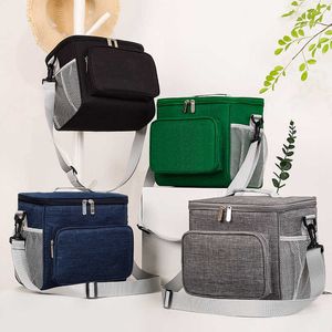 Rucksack-Rucksäcke, große quadratische Camping-Wärmekühltasche, isolierte Lunchbox mit Schultergurten, Lebensmittelkonservierung, Handtasche, Picknickkorb P230524