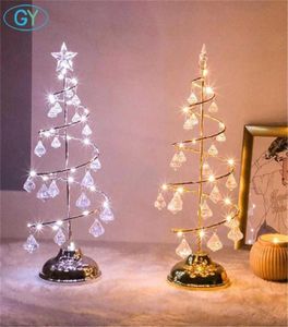 Gold Silver LED Christmas String Light Bedroom Christmas Decoration Table Lamp Warm White Cold Desced Decor Night Light 21114133016