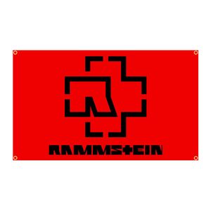 Баннерные флаги 90x150см Rammstes Ger Heavy Rock Flag Flag Polyester Printed Home или Sleed Decorment Banner Гобеплый G230524