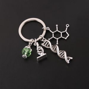 New Science Jewelry Microscopes DNA Doctor Pingentents Neuron Key Chain