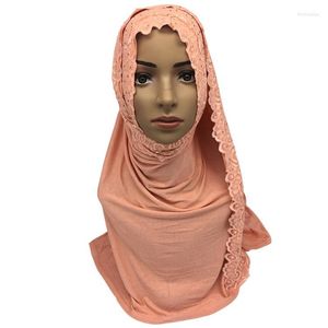 Ethnic Clothing Muslim Women Large Scarf Hijab Rhinestones Prayer Head Wrap Islamic Turban Arab Headscarf Modal Cotton Shawl Stole 170 75cm