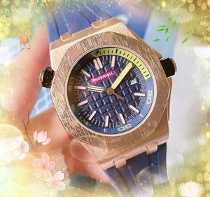 人気のメンズラインスケルトンダイヤル腕時計ストップウォッチ 42 ミリメートルラバーステンレス鋼ベルト時計クォーツムーブメントクロノグラフヴィンテージすべての犯罪腕時計ギフト