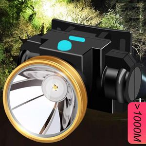 Headlamps Most Powerful Led Headlamp Head Lamp USB Rechargeable Headlight Waterproof Zooma Fishing Light Use 18650 Battery