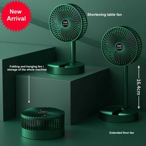 New USB Rechargeable Fan Office Household Foldable Telescopic Fan Low Noise High Battery Life Standby Mini Electric Air Cooling Fan