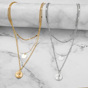 Colares Moda Unissex Multi -Hip Hop Chop Long Chain Jewelry Gift Square Pingente Acessórios G220524