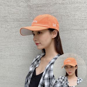 Caps de bola 2023 Primavera Summer Sport Sport Baseball Cap Women Korea Moda Letra Ajustável Carta Casual Protection Hat Hat Lady Men